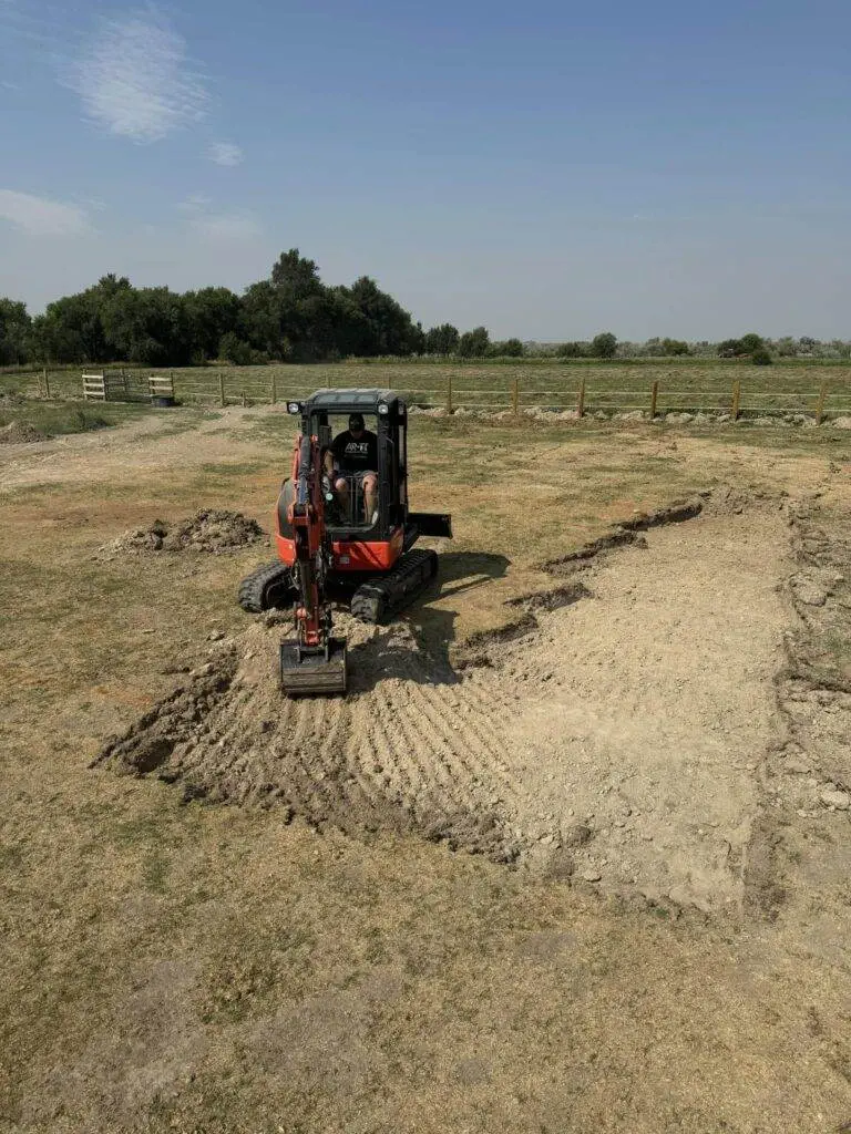 Risser Dirt Works Digging a Foundation in Caldwell, Idaho